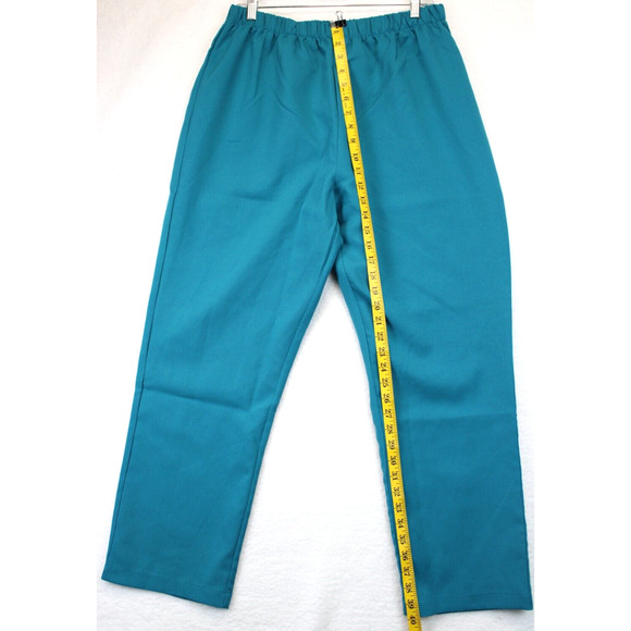 Elisabeth Williams Pull On Pants Women LP Aqua Blue Casual Comfy Work Wear - Picture 8 of 11